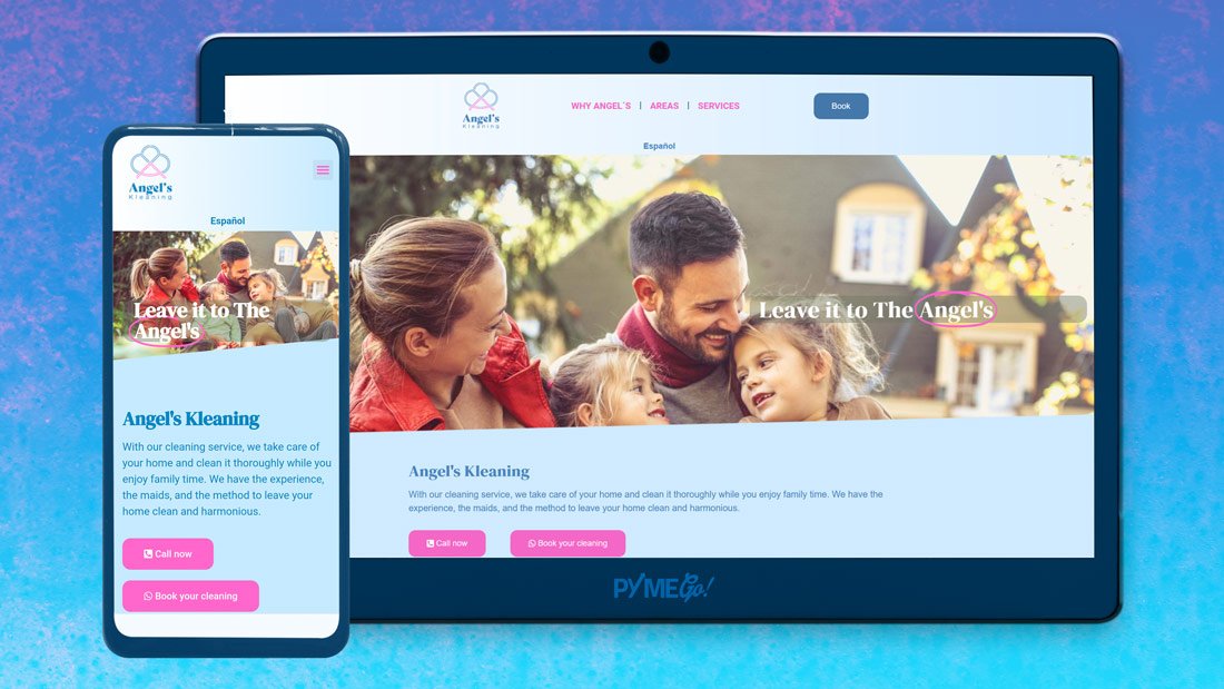 diseño de pagina web empresa de aseo